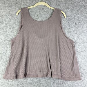 We the Free People New Love Tank Top Womens S Oversized Thermal Relaxed Boho*